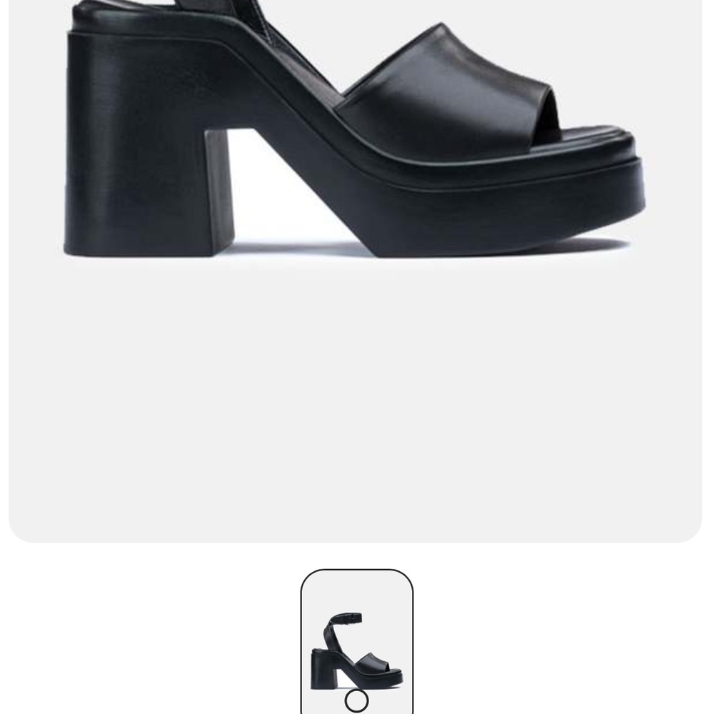 Robert Clergerie Black Leather Platform Heels - Picture 3 of 10